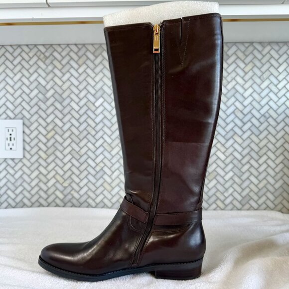 Tommy Hilfiger Dewberry Riding Boots - Size 10 - Dark Brown - BNWT - Picture 3 of 14